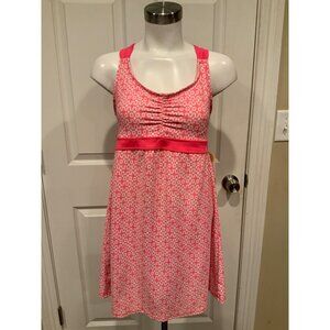 Title Nine Pink & White Geometric Athletic Dress, Size Medium
